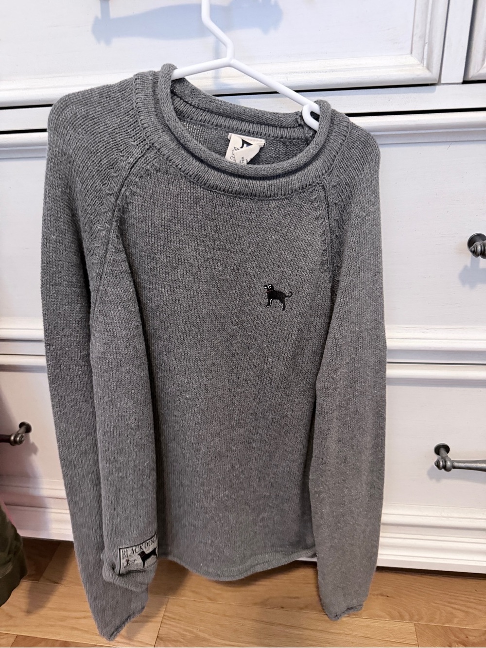 The Black Dog Gray Kids Crewneck Sweater